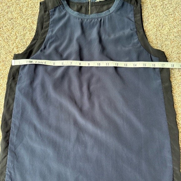 Athleta Mixed Sleeveless Shirt Womens XS Blue Black Lyocell blend - Picture 11 of 11